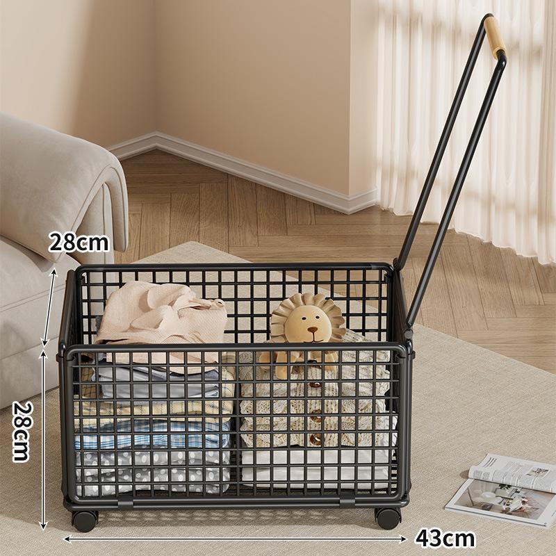 Movable Storage Basket Iron Organizer Baskets Luxury Large Toys Clothes Organizers Cart Multipurpose Kitchen Organizing Carts 10640₽
