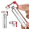 Aluminiumlegierung CO2 Fahrradreifenaufpumpe CO2 Pumpe Schrader & Presta Ventil Mini Fahrradpumpe Tragbare Reifenaufpumpe Fahrradzubehör