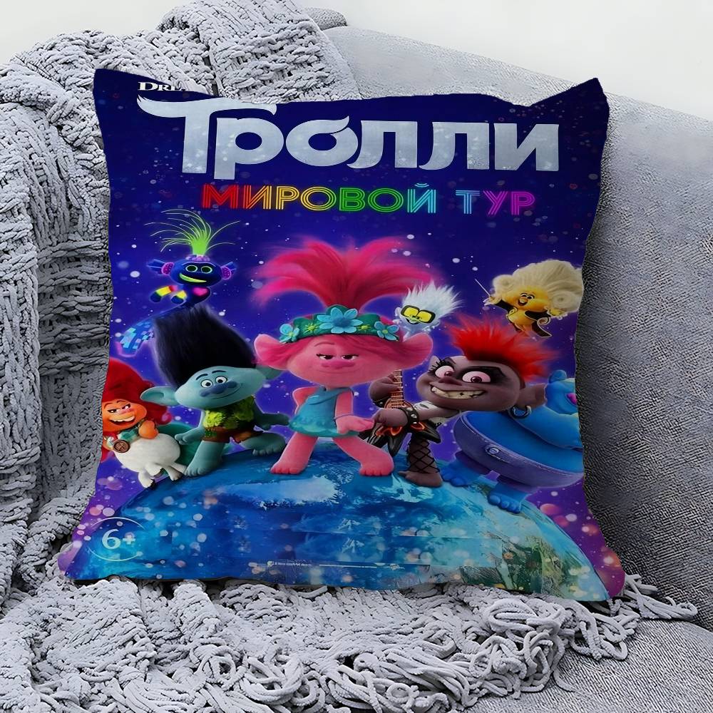 

T-Trolls Band T-TogetherS Pillow Cover for Bedroom Room and Living Room Sofa Decorative Cushion Cover 40cmx40cm