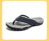 HOBIBEAR Herren Sommer-Flip-Flops mit Fußgewölbeunterstützung und dicker Sohle für den Außenbereich, Strand oder Zuhause.