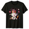 Cute Dog Heart Sunglasses Bubblegum Animals Dogs Unisexs TShirt Unisexs Tee a