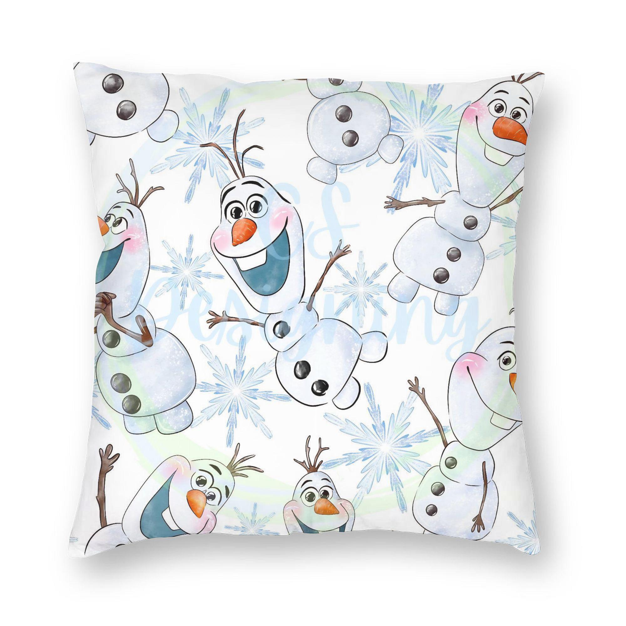 

Kawaii Queen Frozen Princess Elsa Pillowcase Printing Cushion Cover Decorations Throw Pillow Case Cover Home Zipper 45X45cm 30cmx30cm