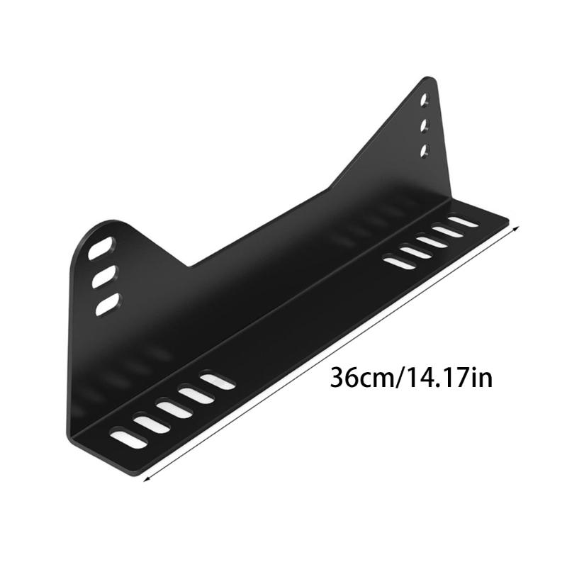 Adjustable Sliding Rail Bracket Set Designed for Bucket Race Seat Providing Simple Mounting and Rust Preventive Finish