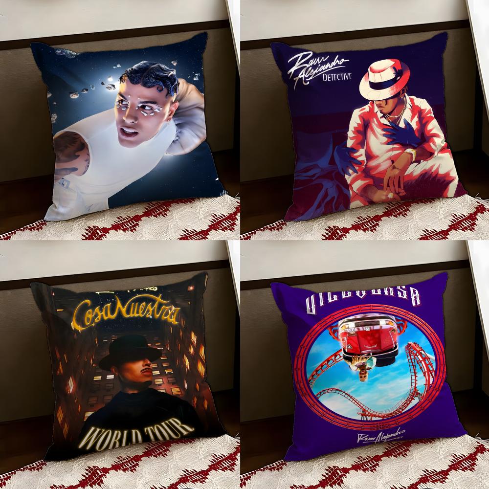 RRauw Alejandro singer Cushion Cover Reversible Soft Durable Pillow Cover Home Car MultiScene Use for Daily Comfort