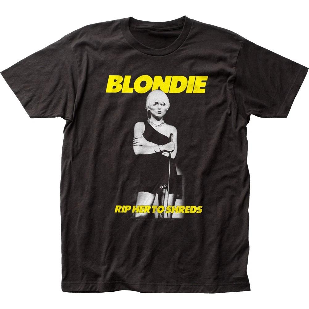 Blondie Rip Her To Shreds Mens T Shirt Music Classic Concert Rock Band Tee Black 4XL