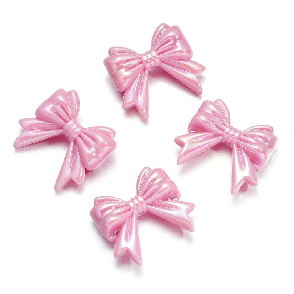 6-10pcs Butterfly AB Color Butterfly Shape Acrylic Beads Shiny Loose Spacer Beads For Jewelry Child Crafts Making Accessories