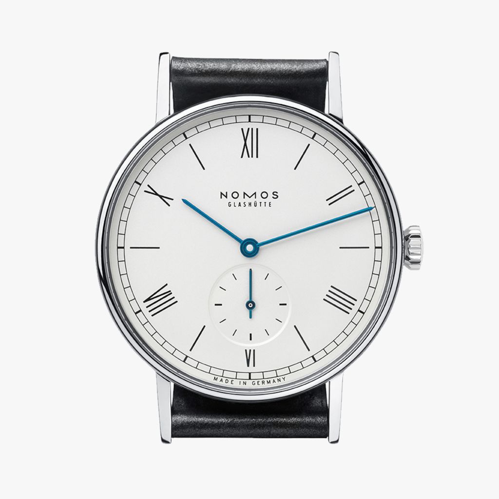Quarz Uhr mit zwei und einem halben Zeiger Legierung Edelstahl Uhr 848 Nom Römische Ziffern Serie Uhr