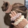 1/3 Stück Damen Elegant Perlen Haargummis Perlen Mädchen Schleife Scrunchies Gummi Haarbänder Pferdeschwanzhalter Haarschmuck Elastische Haarbänder