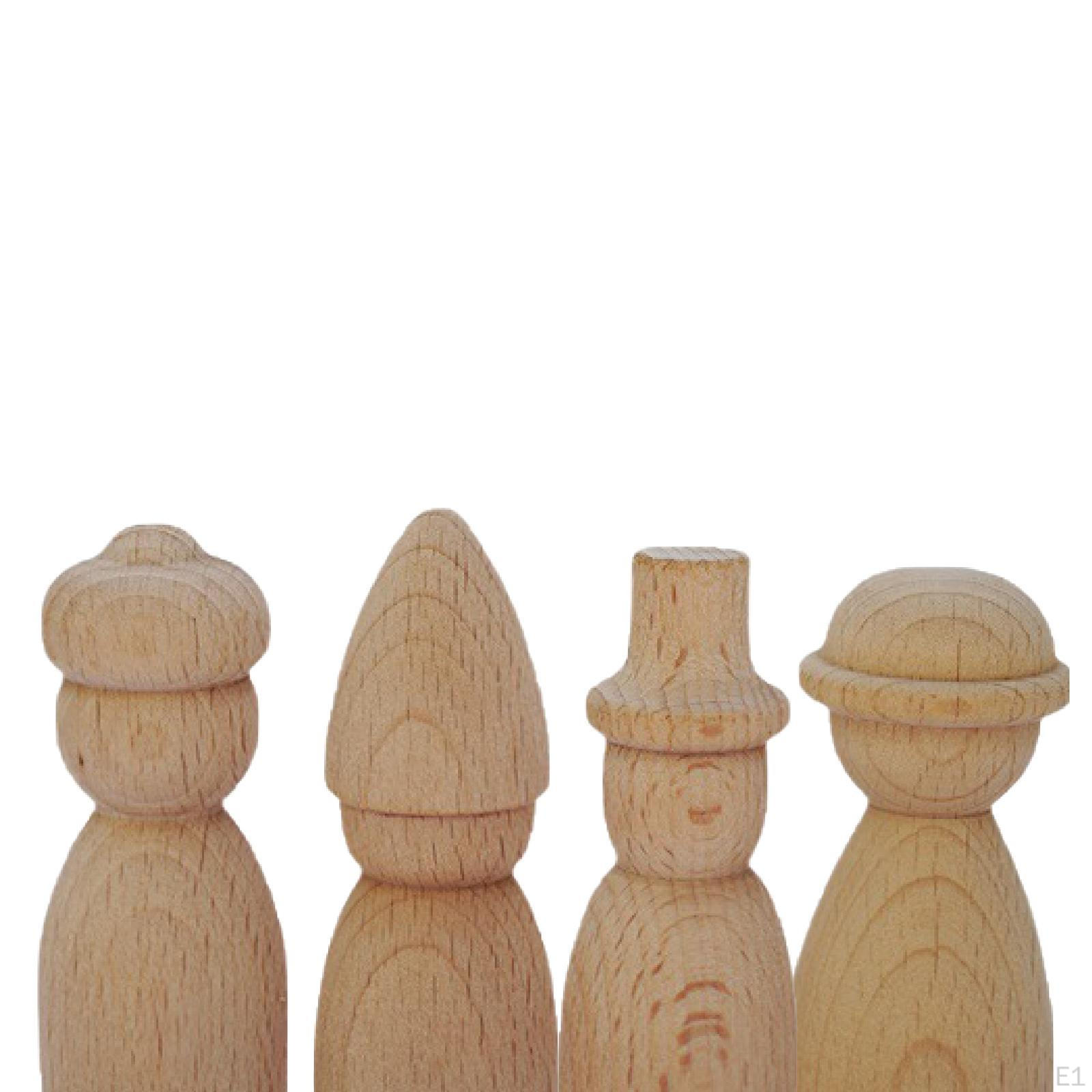 4 шт. деревянные фигурки — фото 2