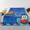 Animation Anime Film Oggy und die Kakerlaken Decken Weiche Warme Flanell Überwurfdecke Abdeckung für Bett Wohnzimmer Reise Sofa
