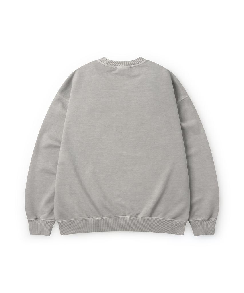 CAMEL WORK Chip Delusion Grunge Sweatshirt (Pigment Grey)