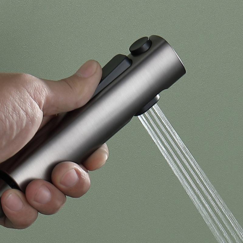 Toilet Spray Gun Set Two Modes for Bathroom Cleaning Feminine Cleansing Bidets Stainless Steel Handheld Spray Gun Accessories