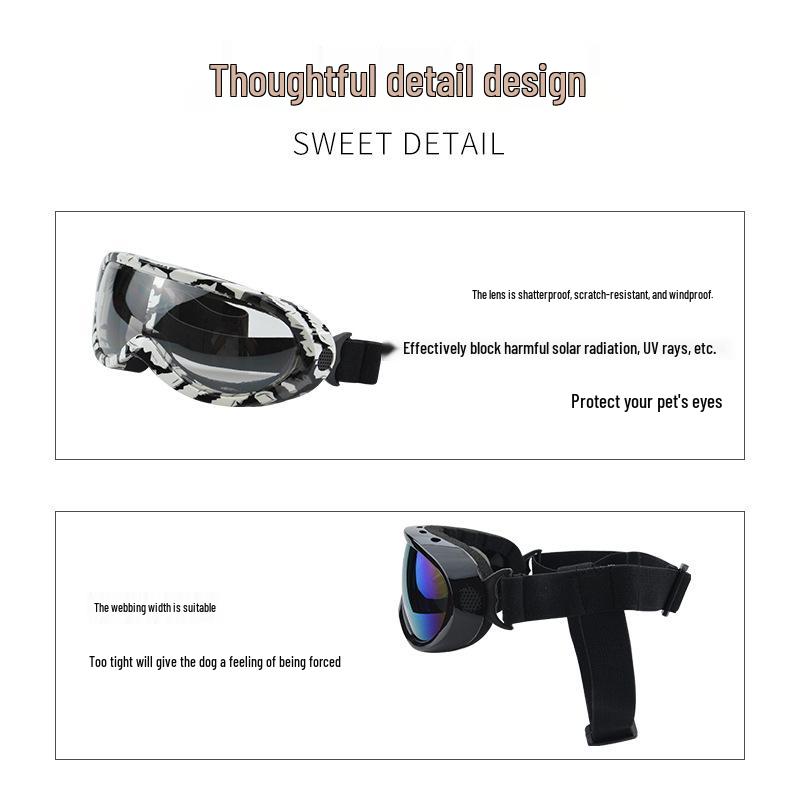 Trendy Cross-Border Pet Sunglasses: Creative Dog-Shaped Decorative Glasses for Stylish Photos