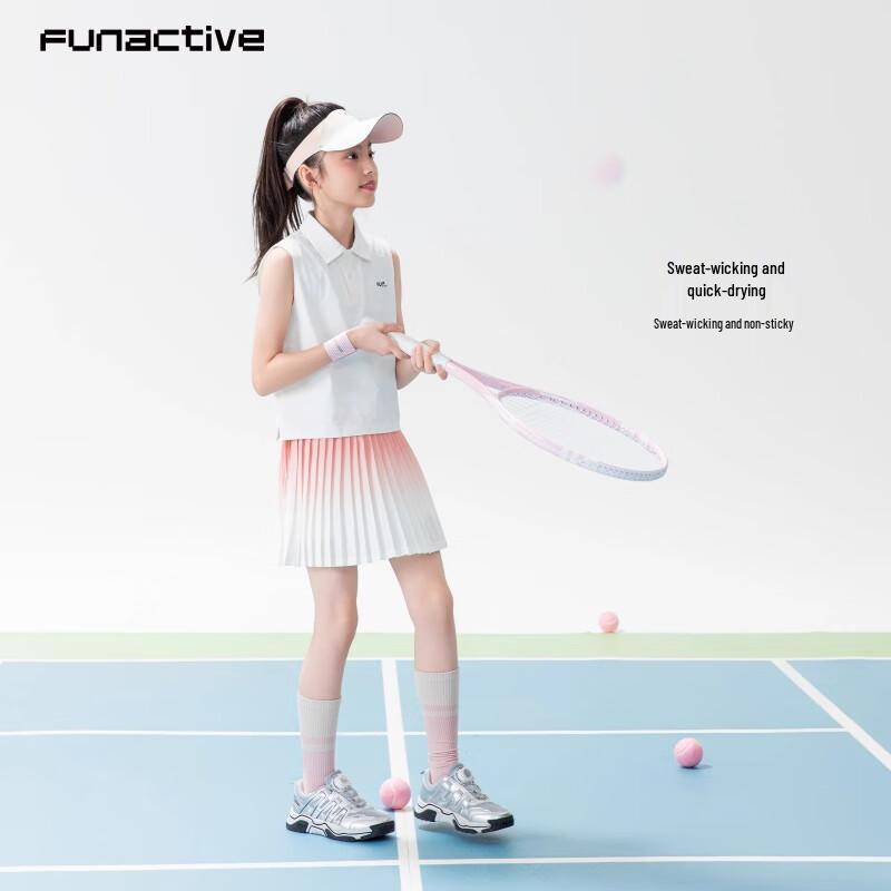 FUN ACTIVE Girls' Quick-Dry Sport Polo Top