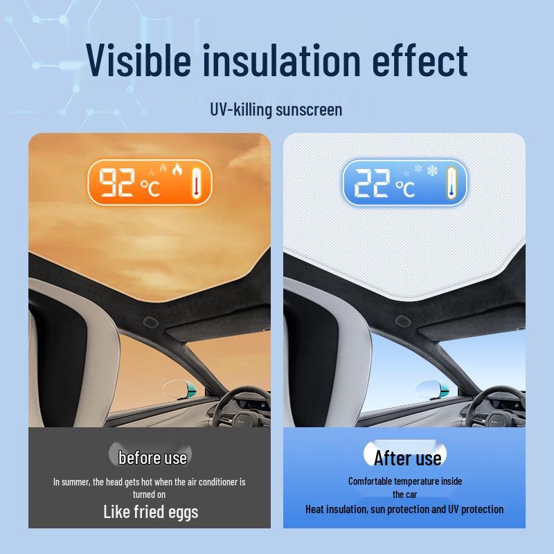 Compatible with Xiaomi SU7 Pro/Max/YU7 Silicone Sunshade: Heat Insulation and Sun Protection Static Canopy.