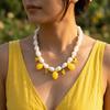 Collar Colgante de Frutas Apilables Nicho Joyería de Cuello Exagerada Accesorios Festivos