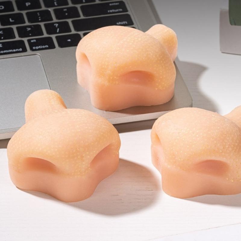Pimple Toy Silicone Satisfying Pimple Pop Toy Reusable Stress Reliever Nose Game For Kids Boy Girls Adults Classroom Desk