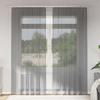 VidaXL Sheer Curtains with Loops 2 Pcs Dark Grey 140x245 Cm, Net Curtain, Transparent Curtain, Window Voile, 4102274