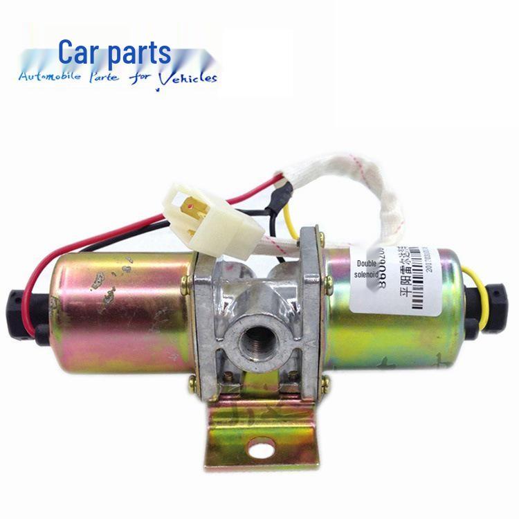 24V Double-Unit Electromagnetic Air Valve for Dongfeng Cummins 153 Double-Axle, Model 8606Z06-010