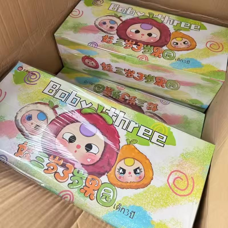 Blind Box Baby Three3 Year Old Orchard Plush Series Pendant Desktop Exquisite Ornament Cute Doll Toy Mystery Box Birthday Gift