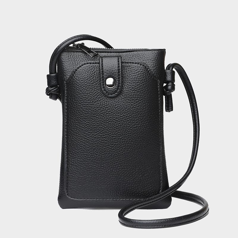 Solid Color Simple Phone Bag Fashionable Mini Versatile Diagonal Cross Bag