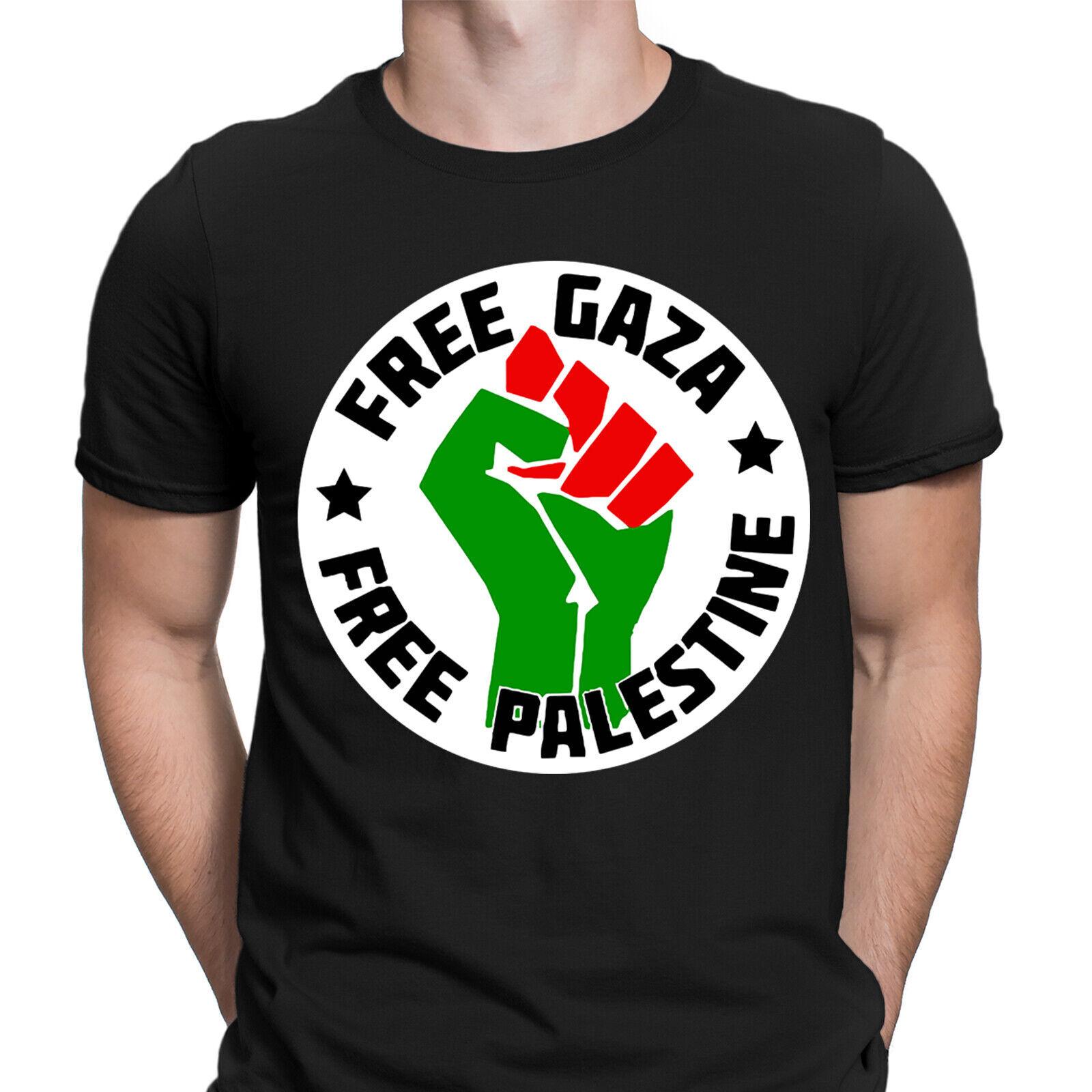 Free Palestine T-Shirt Mens Womens Tees Top Unisex Support Gaza Solidarity Human Rights Flag Tee 4 S