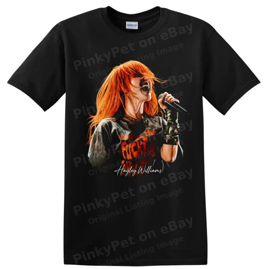 Hayley Williams T Shirt Rock Performance Fan Art Singer Music Tee