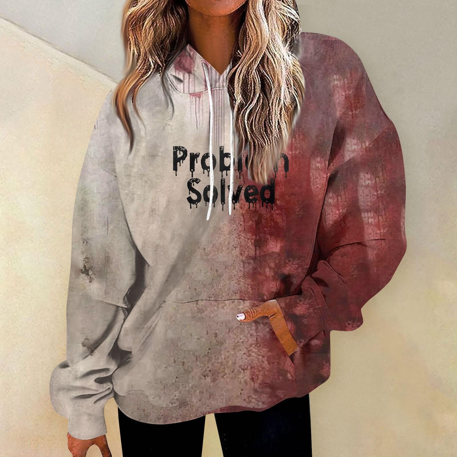 Женская модная толстовка с принтом — фото 9