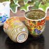 Teetassenpaar, stilvolle Kutani Ware Paar Teetasse, Teetasse, Keramikmarke, japanisches Geschirr, hergestellt in Japan, Frühling/Sommer/Herbst/Winter