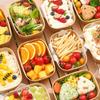 10Pcs/Set Disposable Lunch Box Kraft Paper Square Lunch Box Fast Food Packing Boxes Paper Bowls With Lid Household Bento Boxes