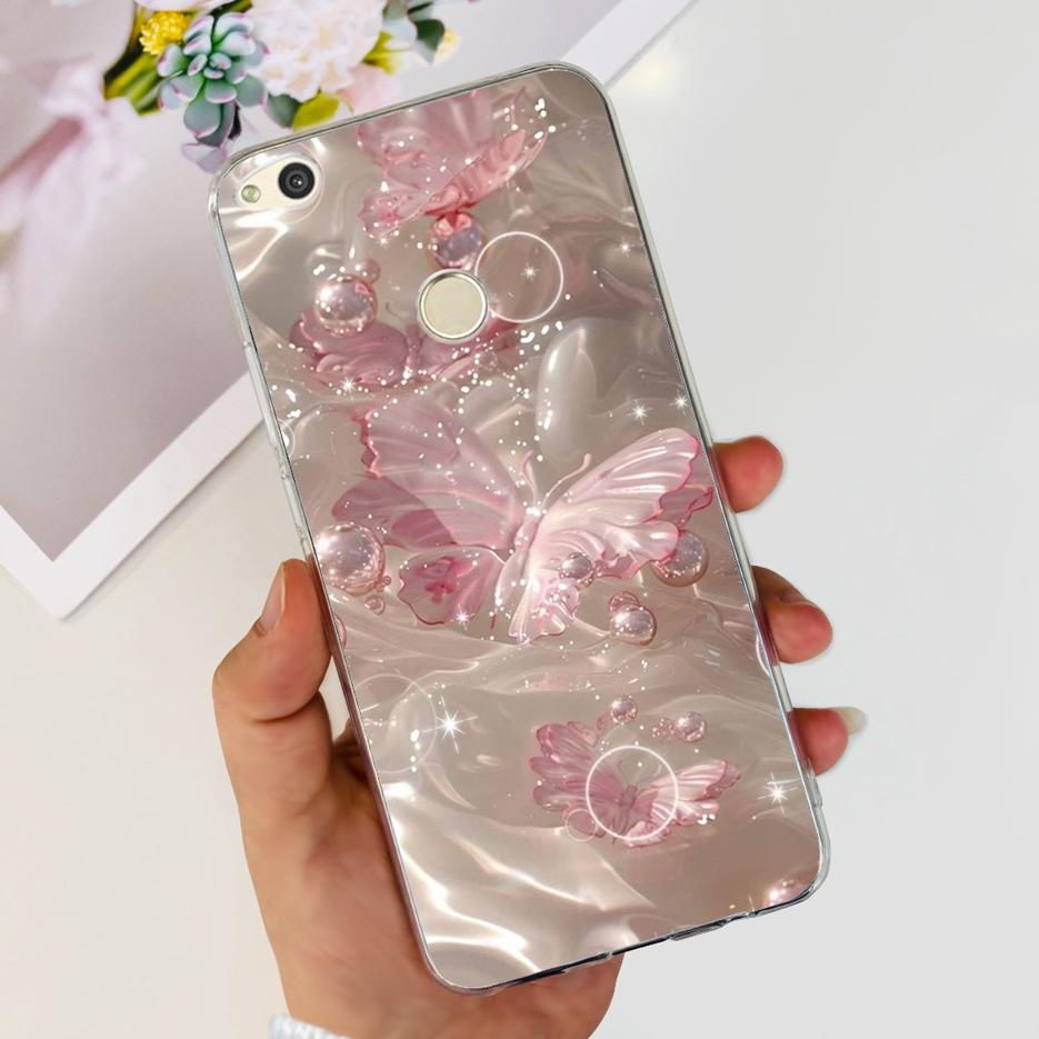For Huawei P8 Lite 2017 Case Honor 8 Lite Luxury Painted Cover Clear Silicone Soft TPU Phone Case For Huawei GR3 2017 Back Cover