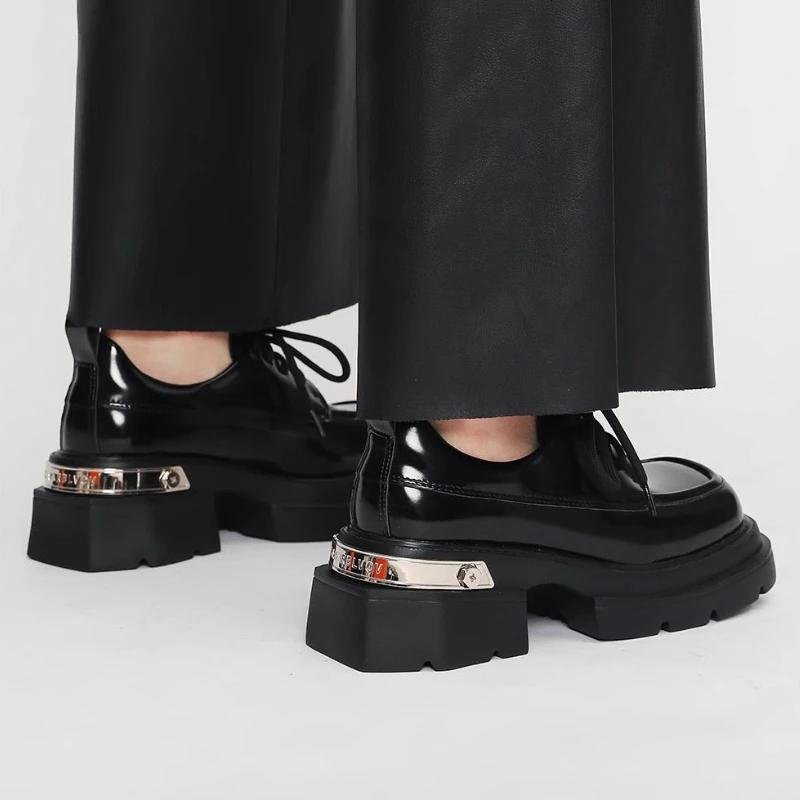 Women's Shoes Loafers Square Heels with Medium Toe Ladies Pumps Platform 39 Chic Point Y2k Comfortable and Elegant 2025 Trend