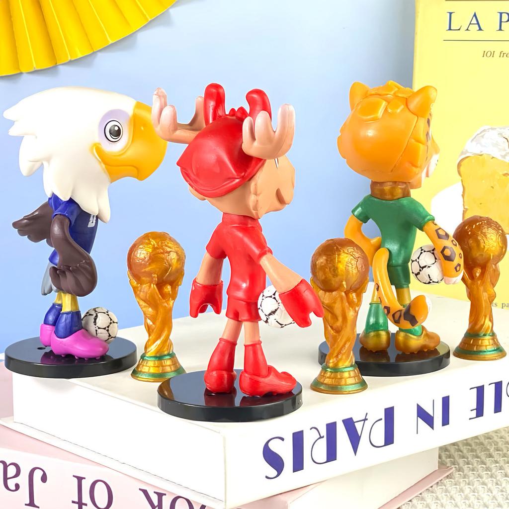 2026 FIFA World Cup Mascot Figure Collectibles Football Star Model Toy Gift