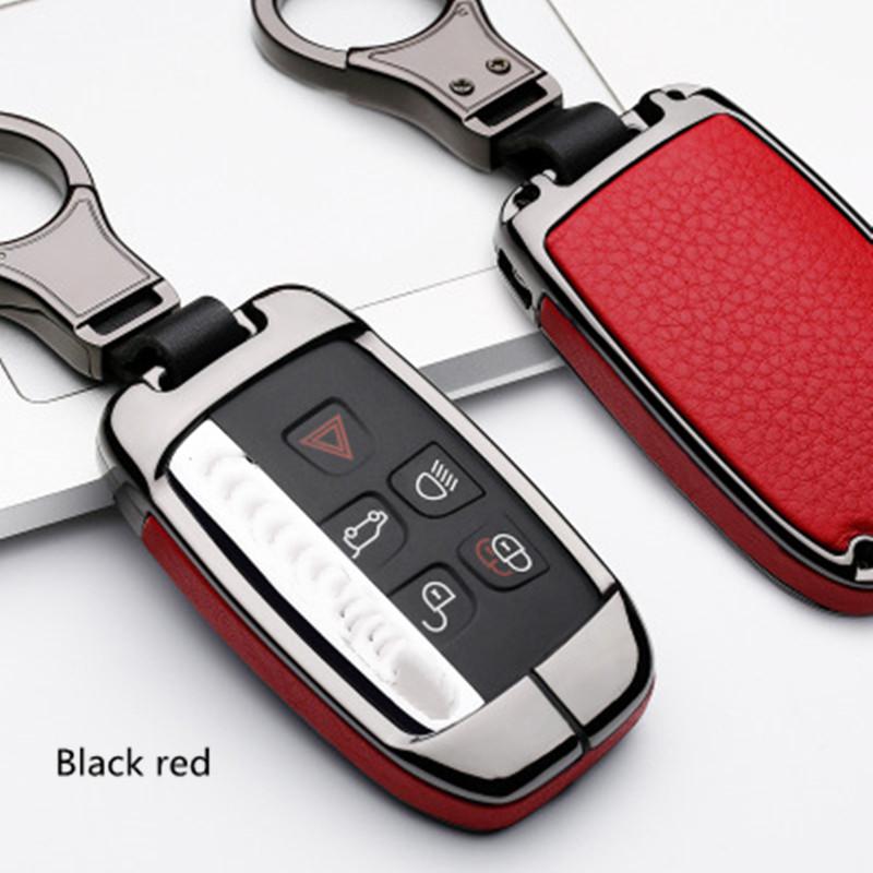 Leather Smart Car Key Cover Case for Land Rover A9 Freelander Evoque Discovery 4 5 Sport LR4 for Jaguar XK XKR XF XFR XJ Style