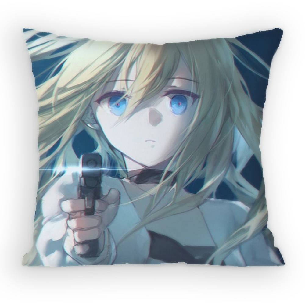 Angels of Death Rachel x Zack Pillow Case Sofa Living Room for Bedroom car Headboard Backrest Cushion Square Cushion Nap Time