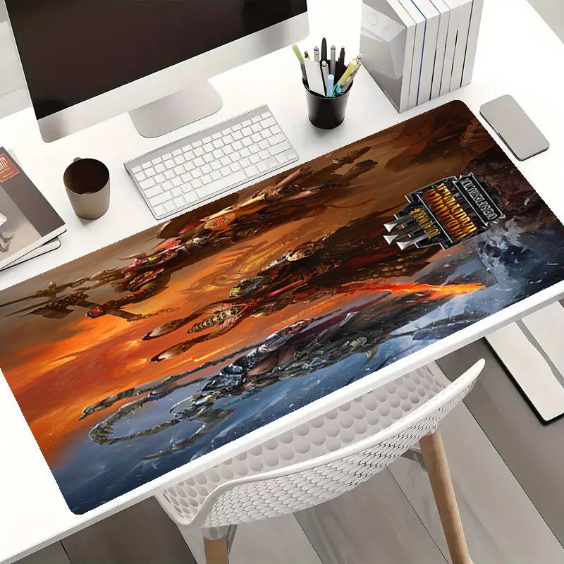 Podložka pod myš s tématem Total War, Protiskluzová gumová základna, Multifunkční kancelářská a domácí dekorace, Ideální pro personalizaci pracovního prostoru.