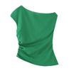 European and American style, new women's clothing, versatile, fashionable, foreign style, classic, pleated tops