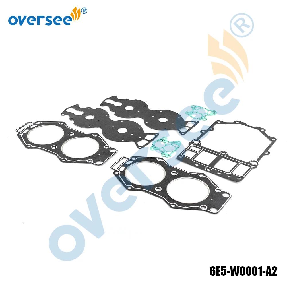 6F3-W0001 Powerhead Gasket Kit 6E5-W0001-01 For Yamaha 2T V4 115-130HP Outboard Engine 6E5-W0001-A2