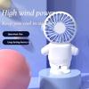 Astronaut Design Mini USB Fan - Portable Handheld with Strong Airflow & Silent Operation for Home, Office & Student Dorms