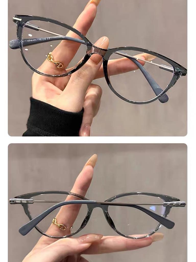 Ultra-light HD Cat's Eye Reading Glasses Ladies Anti-Blu-ray Fashion Young Fashion Glasses