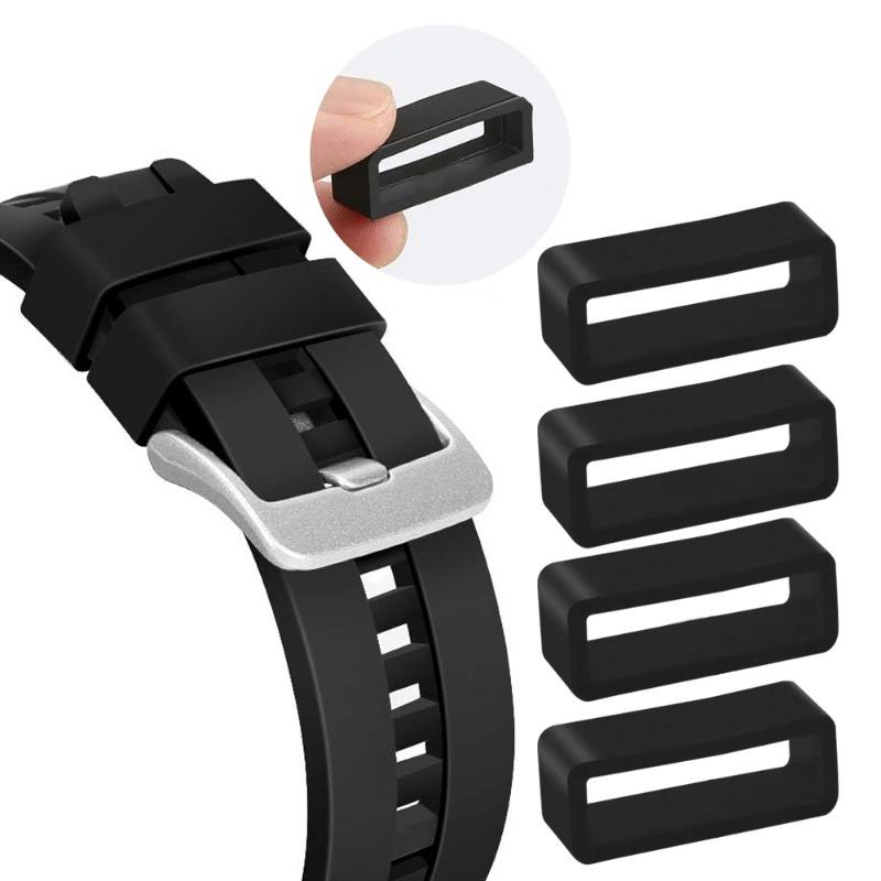 Replacement Silicone Ring Watchband Keeper Holder 1-30PCS Universal Smartwatch Watch Security Holder Retainer Watch Accessories