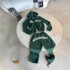 Y2K Hooded Sweatshirt and Slim Fit Pants Set - Streetwear Cropped Hoodie Tracksuit for Women, Trendy 2 Piece Outfit