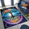 Nordic Dream Tree of Life Symbol Totem Yggdrasil Rug for Bedroom Living Room Sofa Home Doormat Decor,kid Non-slip Floor Mat Gift