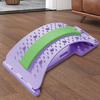 Back Stretcher 3-level Adjustable Back Cracking Device Non-slip Lumbar Spine Corrector Massager for Home Bed Sleeping Exercise