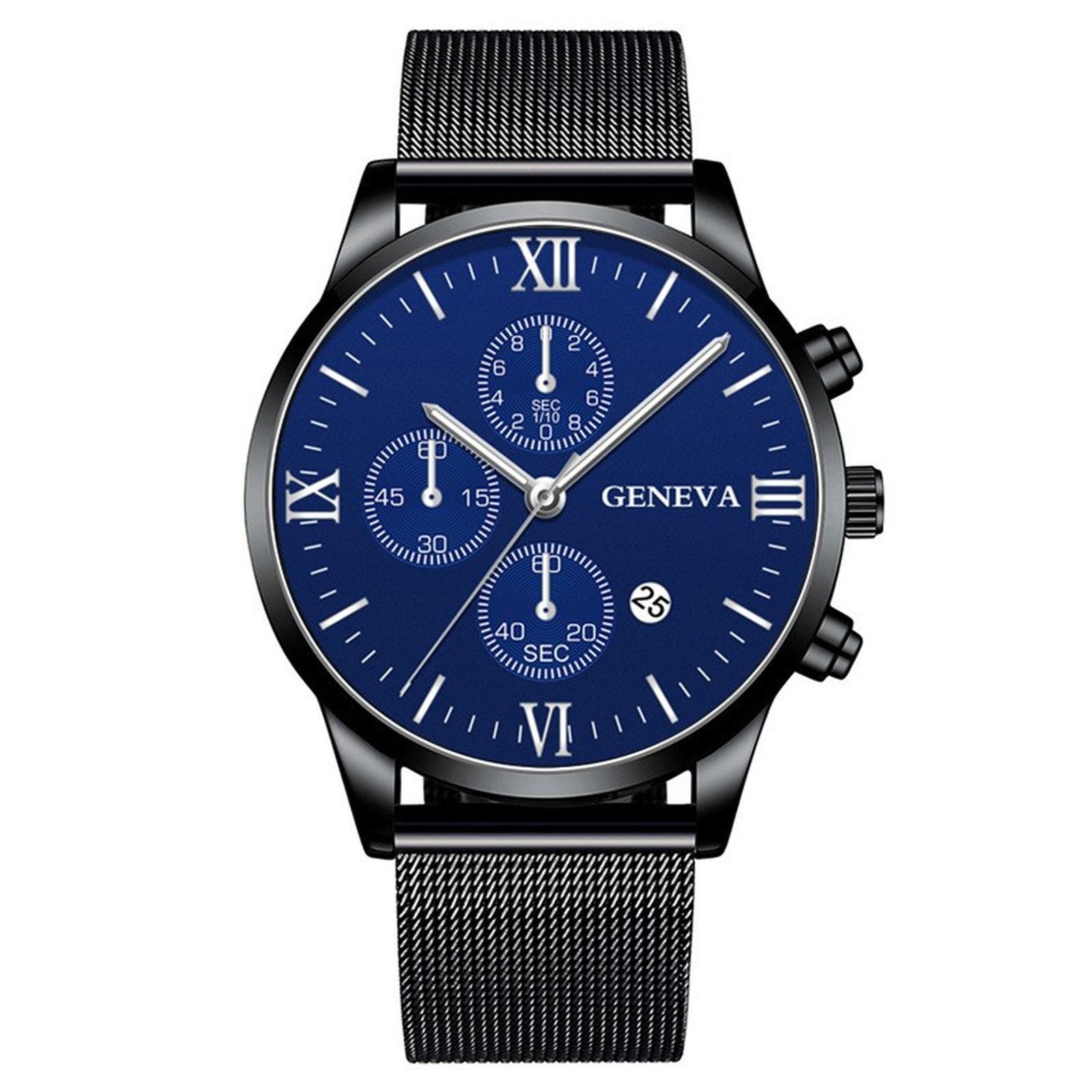 

Мужские водонепроницаемые светящиеся наручные часы-будильник для бега One Size чёрный