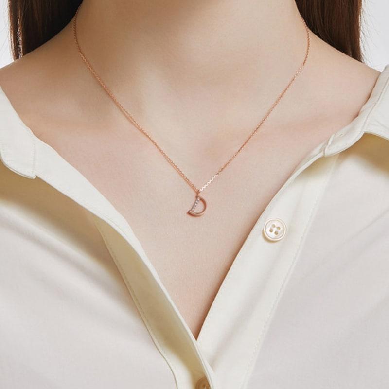 

DIDIER DUBOT Signature D Silver Necklace JDRNP4S90ZC ONE