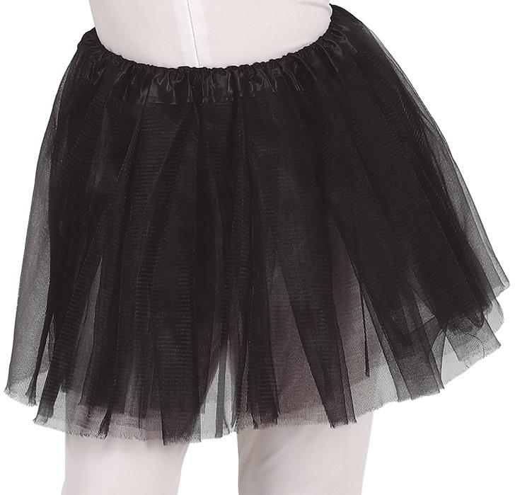 Black Tulle Tutu Skirt Dancer Costume 30cm