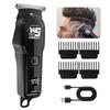 Portable electric hair clipper with USB charging for hair and beard trimming, suitable for families to give as a Father's Day or holiday gift to men