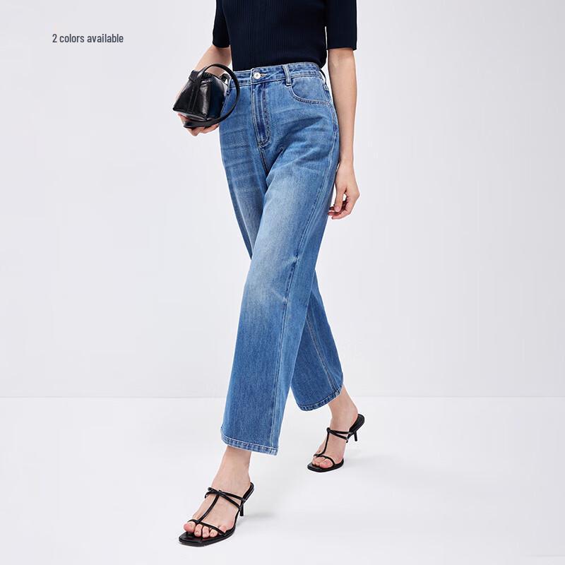 Navigare Women's Commuter Straight-Leg Cropped Jeans