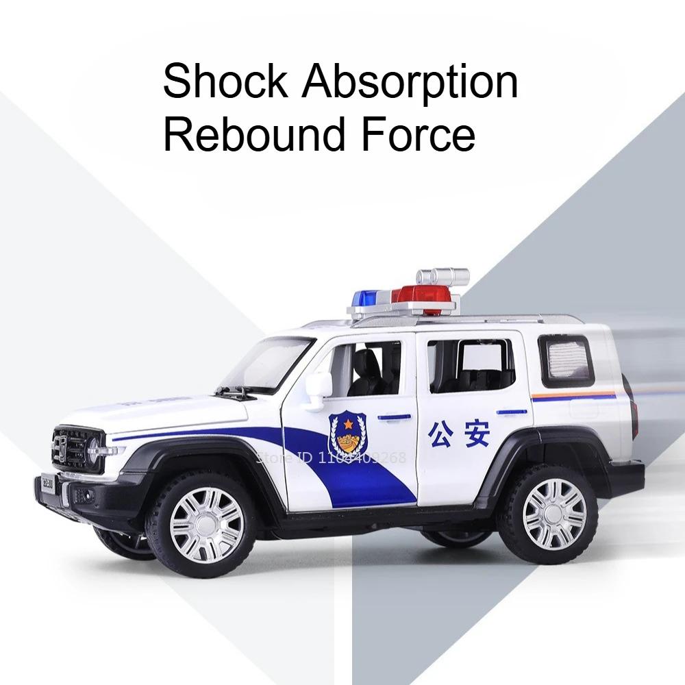 1:32 Tank300 Sabertooth Car Model Toy Alloy Body Doors Opened Shock Absorption Off-road Police Cars Models Children's Gifts